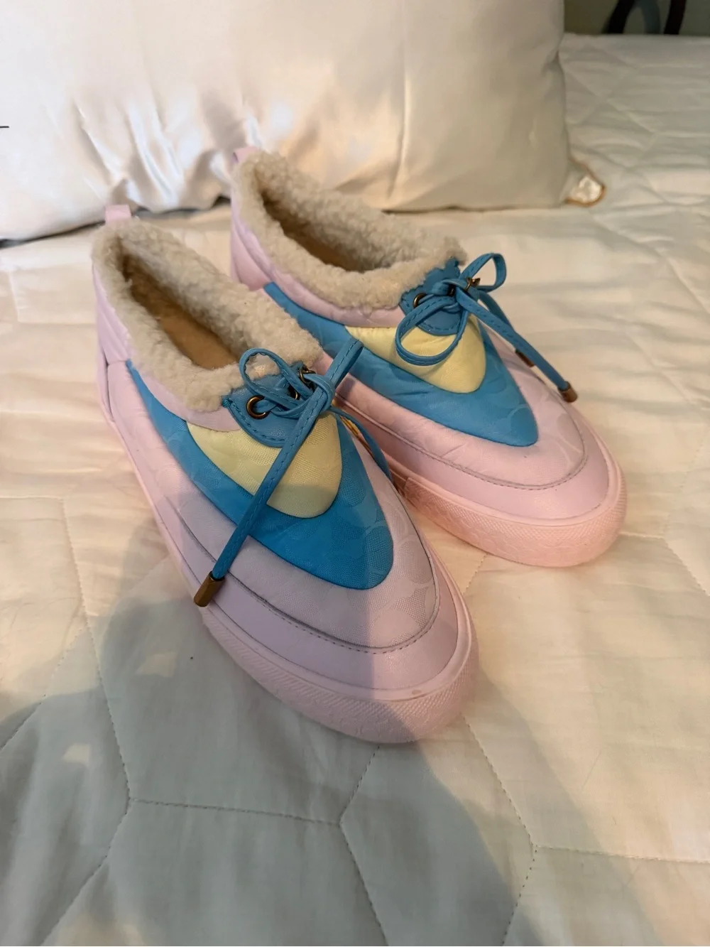Coach Citysole Skate Snow Sneaker Pastel Pink Signature